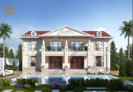 兩兄弟回村建二層雙拼別墅自建房，降低造價，增進兄弟感情