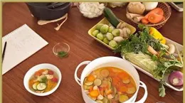 一日三餐按時吃飯，身體才健康，葷素搭配，營養均衡