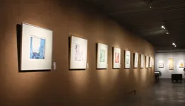 深大美術館展出留學生畫作