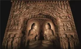 雲岡石窟彩繪佛像刻滿字？官方：時間已不可考