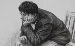 炭筆素描的表現力，真牛！