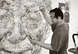 「滴翠——李恩成作品展」在濟南京行藝術館開幕，展期至7月8日