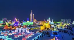 一廊閱盡龍江！哈爾濱極地公園「冰雪之冠藝術長廊」 為旅發大會添彩