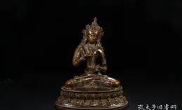 明代 藏傳·銅胎「度母」造像「舊藏」高27cm寬16cm重3754g