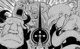 海賊王1154話：是加林聖殺死哈拉爾德！路飛VS軍子，洛基幹掉夢妖